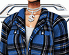 C | Plaid Jacket BLUE