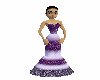 PURPLE FISH-TAIL GOWN
