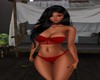 [JR] Bustier & Panty Red