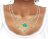 TEAL STARFISH NECKLACE