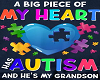 Autism T-shirt Grandson