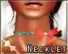 !E Pink Sexy Bow necklet