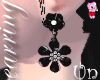!!A Black Flower earring