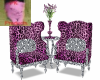 PK Pink Leopard Chairs