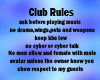 Club Rules Posted