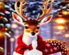 Holiday deer background