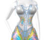 Corset Sun Dress Blue