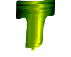 Ballon letter T green