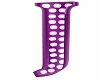 Purple Sign Letter J