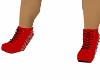 *SS*RED SPIKE WEDGES