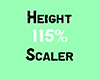 Height 115 % scaler