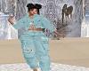 outfit jean turquoise