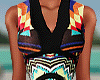 Multicolor Mini Dress