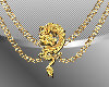W! Dragon Necklace Gold