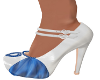Sorma Heels-White/blue