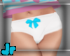 kids undies w/ teal bow