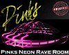 Pinks neon rave room