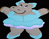 Blue Hippo Dance Marker