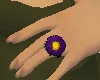Flower Power Purple Ring