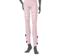Red hearts kids pants