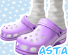 A. Purple crocs