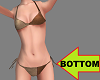 Leather bikini bottom