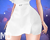 MD RL White Mini Skirt