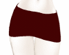 dark red mini skirt