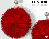 Big Red Pom Poms