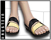 d| Bicolour Flat Sandals