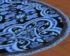 round blue rug