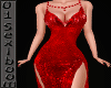 A138(X)sequins red gown
