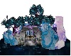 Space temple and garden
