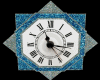 Wall Clock: Blue Diamond