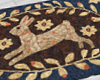 Vintage rabbit rug