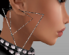Siver Triangle Earrings