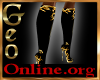 Geo Dragon boots gold