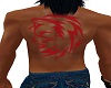 Back tattoo red fox