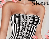 + Corset Stripe Dress +