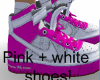 Pink and White shoes