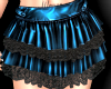 dark blue ruffle skirt