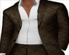 D| Brown Plaid Suit