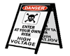 danger floor sign