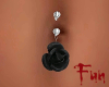 FUN Black rose piercing