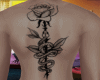 back tattoos flower