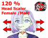 120% Head Scaler Bigger
