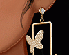 butterfly earrings gold