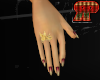 RP Red & Gold Nails