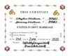 Marrige Certificate cust