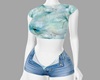 Bflower top&short